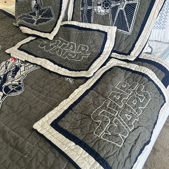 2 Pottery Barn Teen Star Wars X-Wing Quilt sets from the...